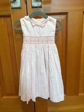 Luli & Me Light Pink Smocked Dress LIKE NEW 24 Months 2T